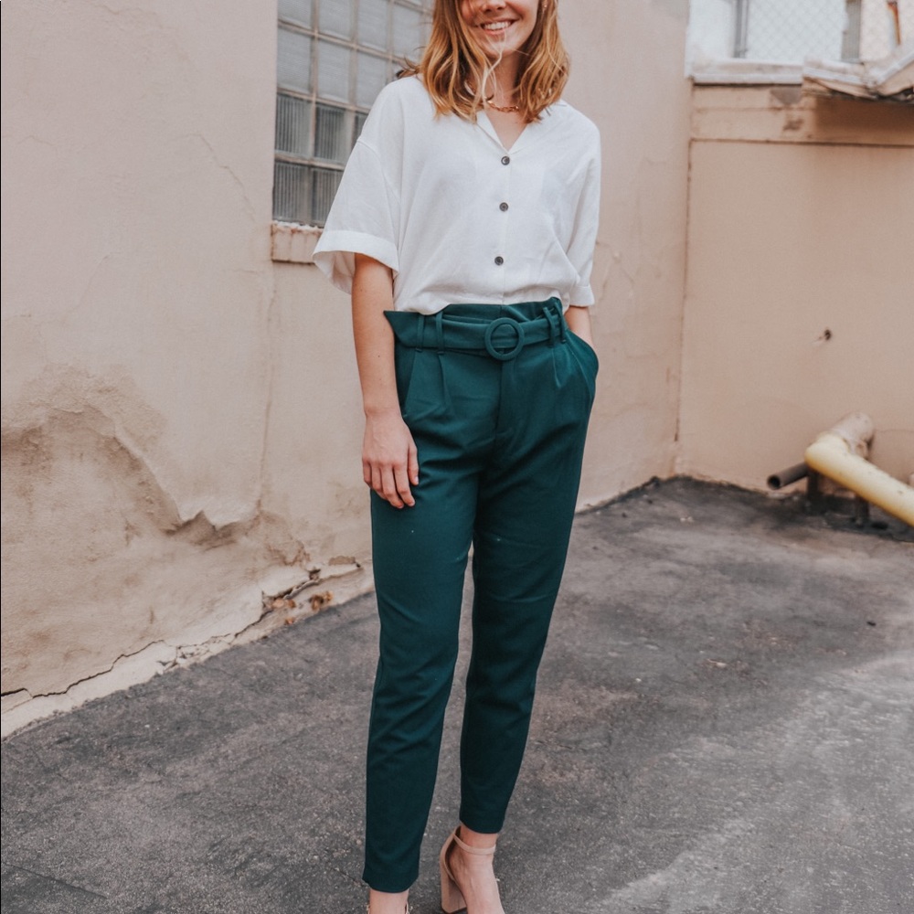 Zara Green Pants